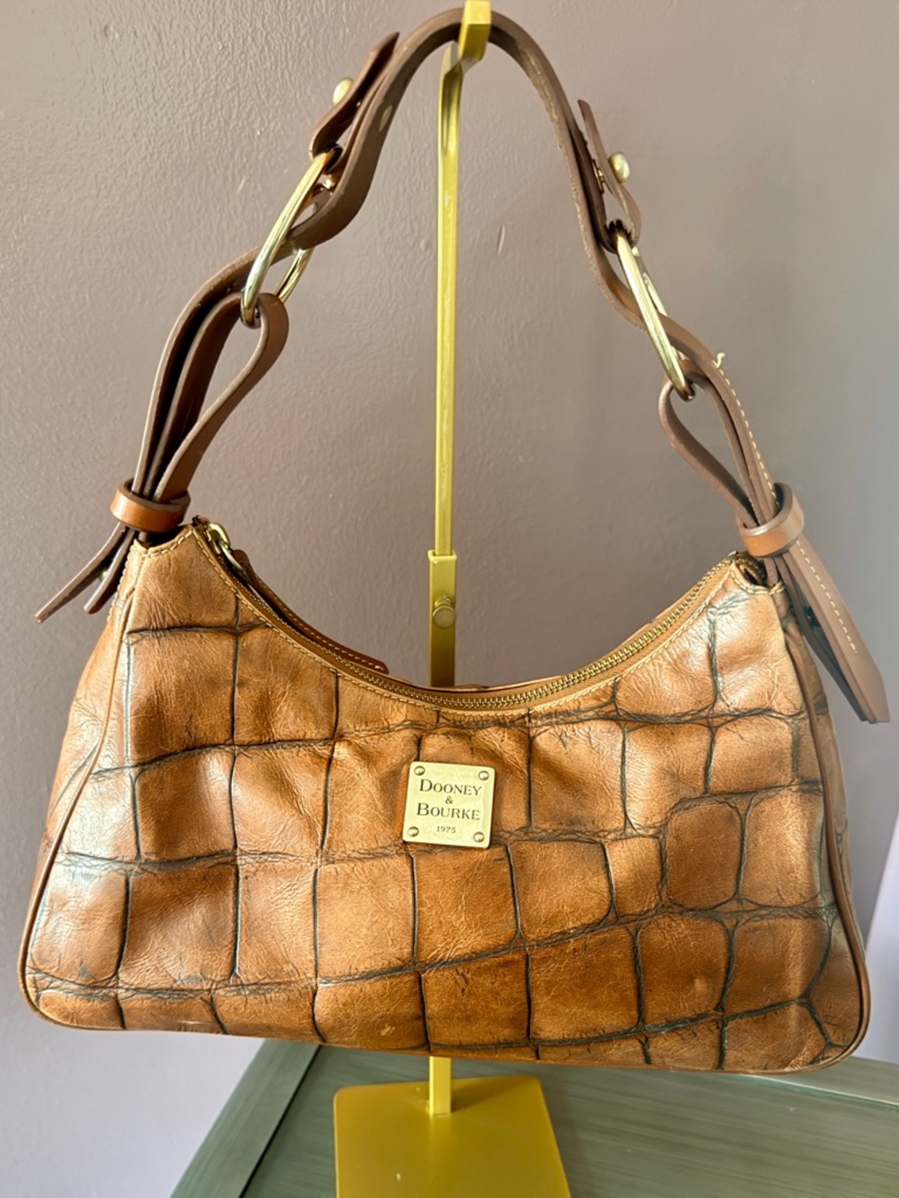 Dooney & Bourke Croco‑Embossed Hobo